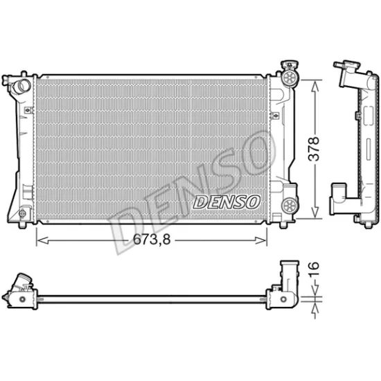 SU RADYATORU BRAZING TOYOTA AVENSIS 2.0 16V 03- MT