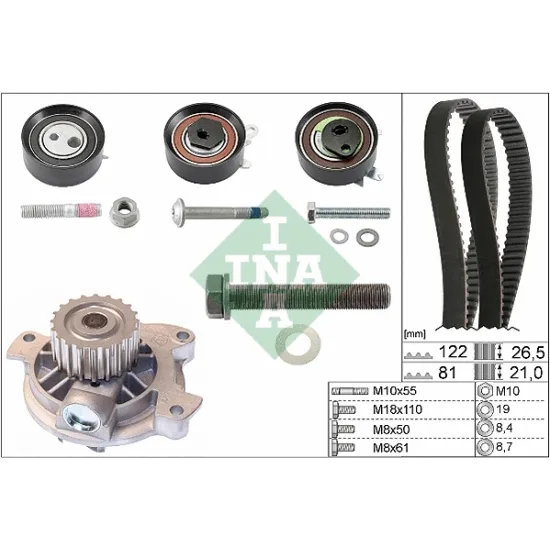 TRIGER+SU POMPASI SETI (VOLKSWAGEN LT 28-35 99-06 28-46 96-06 2.5TDI TRANSPORTER IV 2.5TDI 95-03 )