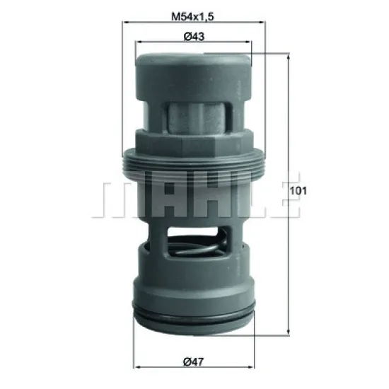 TERMOSTAT 	114 °C MERCEDES-BENZ ACTROS MP4 / MP5 3340 LS