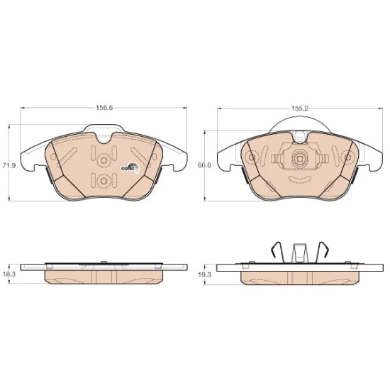 ÖN FREN DİSK BALATA ( FORD MONDEO 07-14 - SMAX 06-15 )