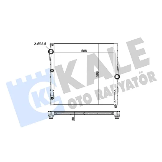 SU RADYATORU AL/BRZ  (BMW X5 / X6 (AT/MT))