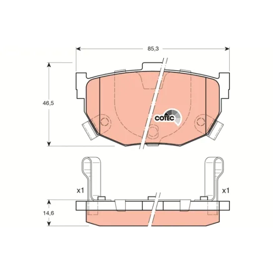 FREN BALATASI ARKA HYUNDAI ELANTRA 1996-2006 KIA CERATO 2004-/ NISSAN MAXIMA 88-94