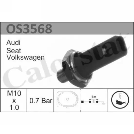 YAG MUSURU 0,55-0,85BAR 1 PIN-KAHVERENGI (VW CADDY 96-11 CRAFTER 06-16 GOLF 03-20 PASSAT 03- POLO 02- TRANSPORTER 03-10)