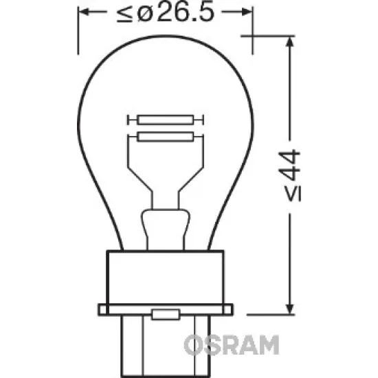 OSRAM PLASTİK SOKETLİ 12V P27/7W 3157 (WATT 27/7 WATT VOLT 12VOLT)