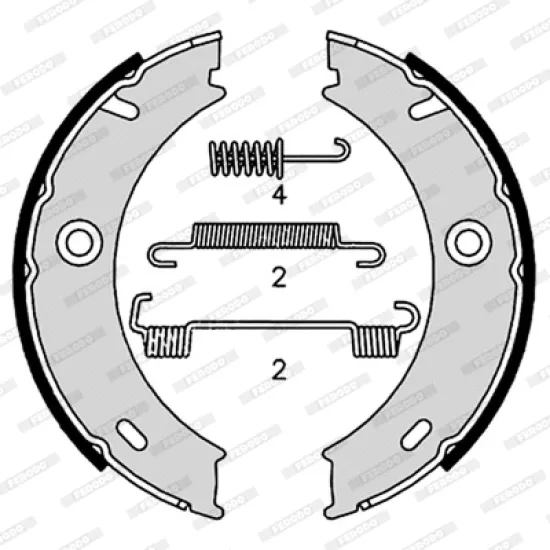 PABUCLU FREN BALATASI (VW LT28-LT46 97/06 / MERCEDES SPRINTER 3T 4T 02/06 )