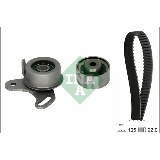 EKSANTRIK RULMAN KITI TRIGER SETI HYUNDAI ACCENT 1.5 1.6 2000-2005 ACCENT ERA 1.4 2006-/ GETZ 1.4 2003-/ KIA RIO 2004-/ CERATO 1.6 2