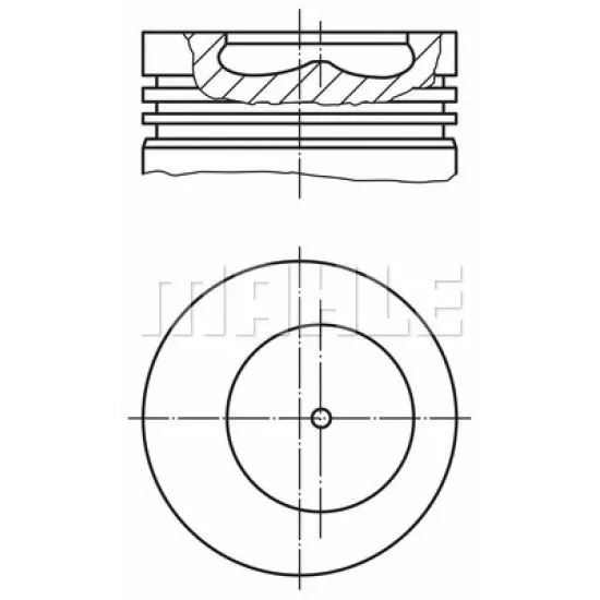 PISTON + SEGMAN STD 93 MM ( RENAULT MASTER / FIAT DUCATO 2.5D )