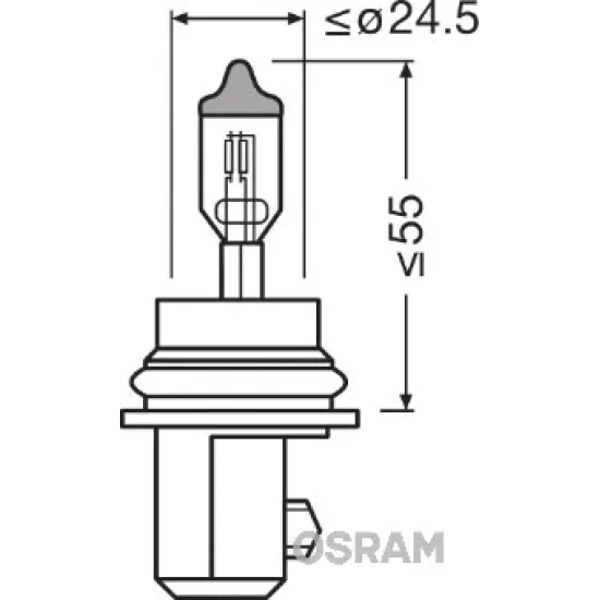 12V HB5 65 Watt STANDART ISIK PLASTIK DUZ SOKET