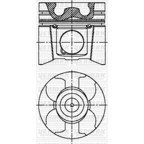 PISTON+SGM (ADET) STD MASTER-MVN 2.5dci *G9U*