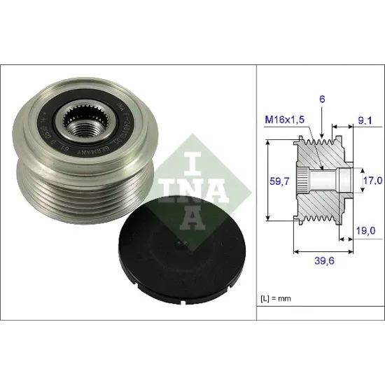 ALTERNATOR KASNAGI (OPEL ASTRA G H CORSA C-D MERIVA ZAFIRA B 1.7CDTI 03-)