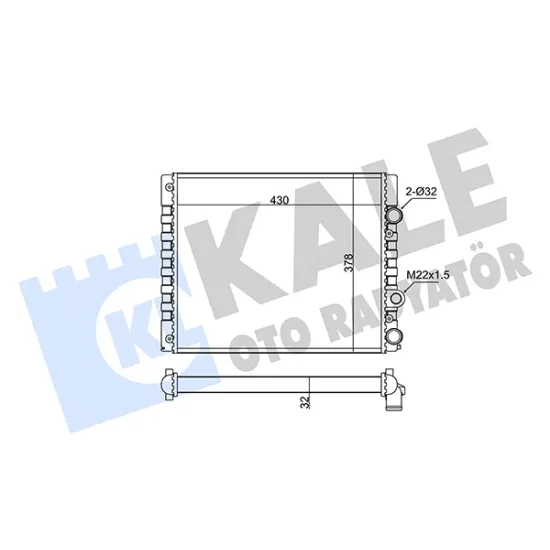 SU RADYATORU-KLIMASIZ MEKANIK430×380 (VW POLO 95-02)