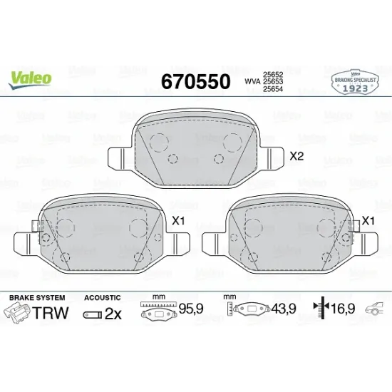 DISK BALATA ARKA (FIAT: 500L 1.3MJTD 1.6MJTD)