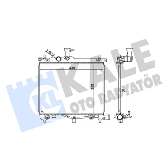 MOTOR SU RADYATORU HYUNDAI I10 1.1 1.2 2008-/ OTOMATIK350×438X16