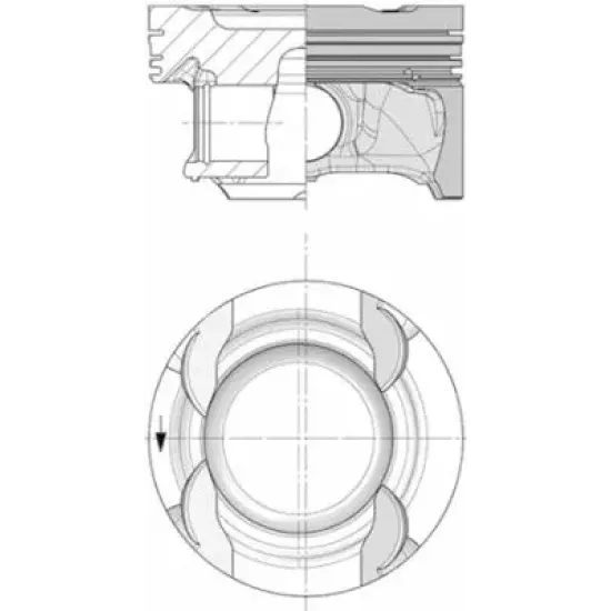 PISTON + SEGMAN STD. (M270.910, 83,00mm) X156 13> W176 12>18 W246 11>18 C117 13>19