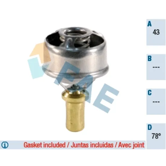 TERMOSTAT 75°C R12