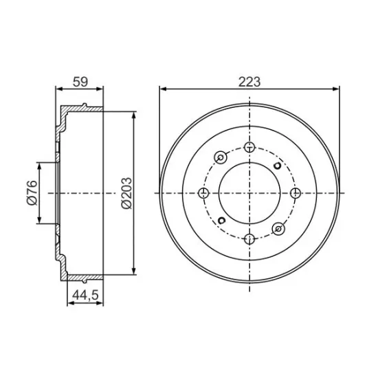 KAMPANA ARKA ADET : 205 MM