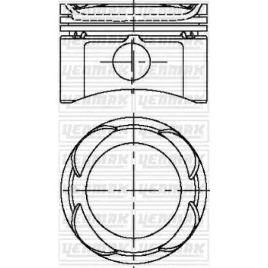 PISTON+SGM (ADET) STD PAL-DBL 1.2 16V *70.8*