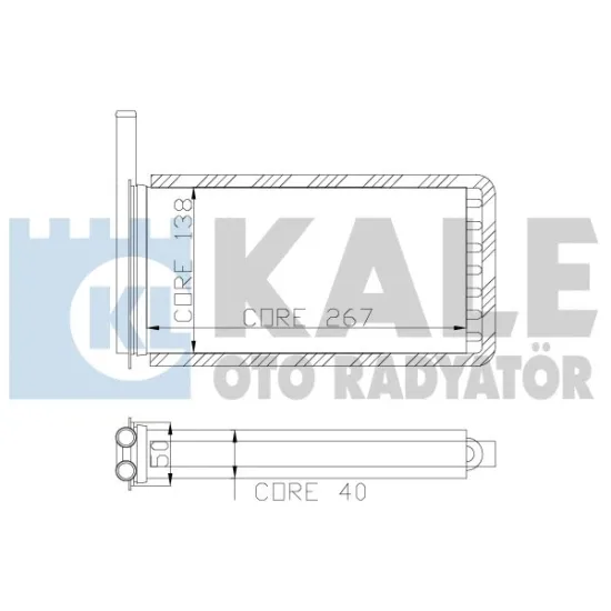 KALORIFER RADYATORU MEKANİK ( FORD ESCORT 1.4CL )260×134