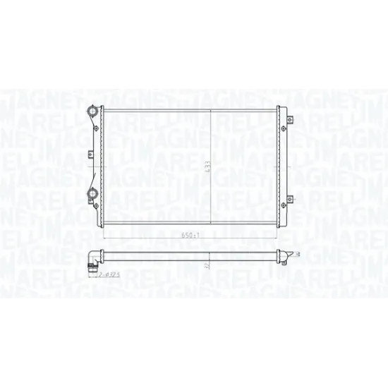 SU RADYATORU-BRAZING (VW CADDY 04-11 GOLF 04-09 PASSAT 06-15 AUDI A3 04-08 SEAT LEON 06-13)