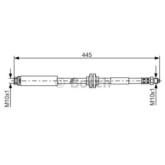 FREN HORTUMU, ARKA, 445 MM FORD