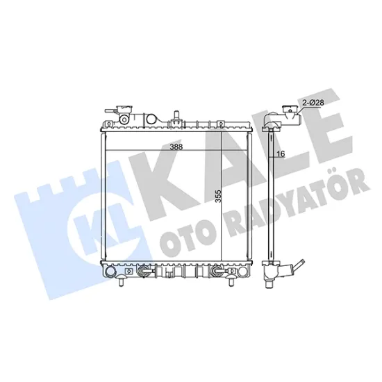 MOTOR SU RADYATORU HYUNDAI ATOS 1.0 97-04 OTOMATIK