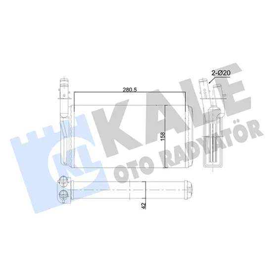 KALORIFER RADYATORU ALFA 166 LANCIA KAPPA KAPPA SW