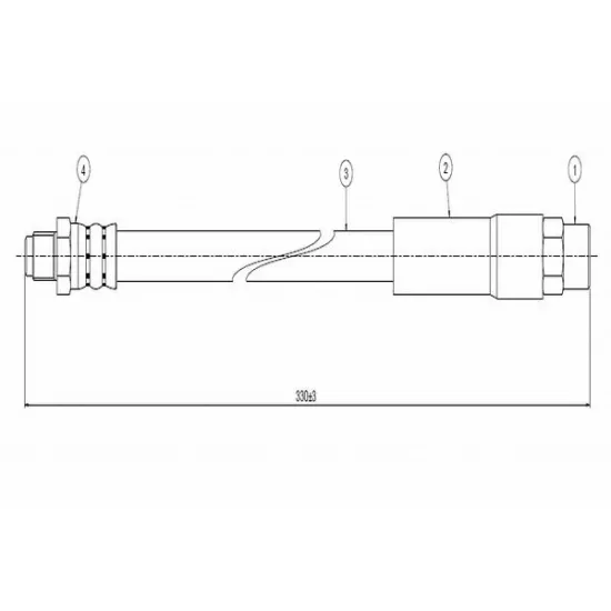 FREN HORTUMU ARKA BMW E60-E61-E63-E64-E65-E66