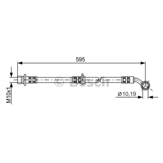 HD09 HORTUM FREN ON R/L-(HONDA CRV 02/06 )