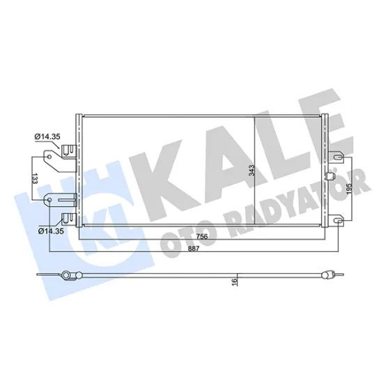 KLIMA RADYATORU SCANIA P G R T SERISI 230-420 04=> ; P 230-550 04=>; R 270-440 04=>; (KURUTUCUSUZ)