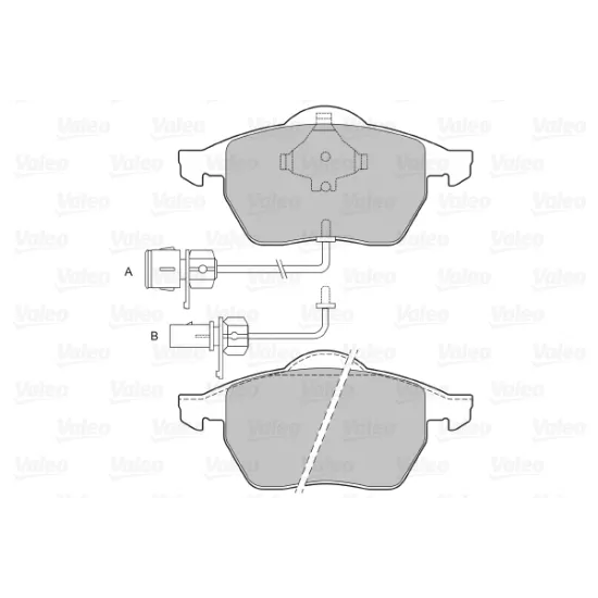 ON FREN BALATASI-KABLOLU-20,4/19,6MM (VW PASSAT 97-05 AUDI A4 99-05 A6 98-05 SKODA SUPERB 02-08)