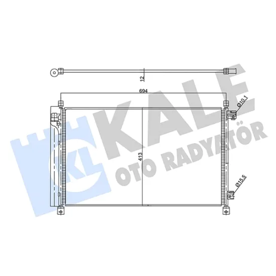 KLIMA RADYATORU KONDENSER (NISSAN X-TRAIL 2.5 ALL MODE4×4-i 13- )