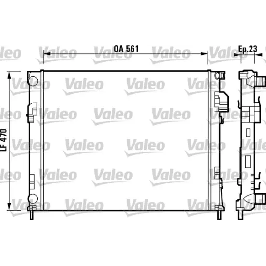 RADYATOR KLIMALI MEKANIK SU ( RENAULT TRAFFIC 1.9DCI / OPEL VIVARO 1.9DCI )