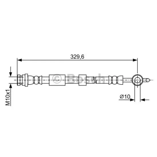 FREN HORTUMU ARKA (MAZDA 6 SEDAN (GH) / HB (GH) / SW (GH) 07-13)