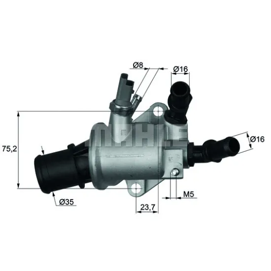 TERMOSTAT G101888 ( OPEL VECTRA C - ZAFIRA 1.9 CDTI - ALFA ROMEO 159 1.9 JTD - SAAB 9 -3 9 - 5 )