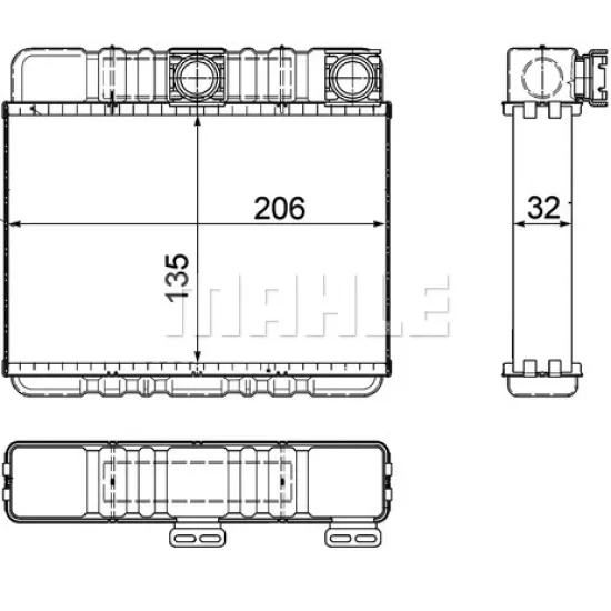 KALORIFER RADYATORU BMW E46  X3 E83 MEKANIK KLIMALI