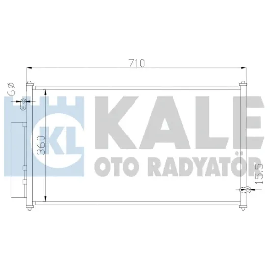 KLIMA RADYATORU (HONDA JAZZ 05/674×380X16