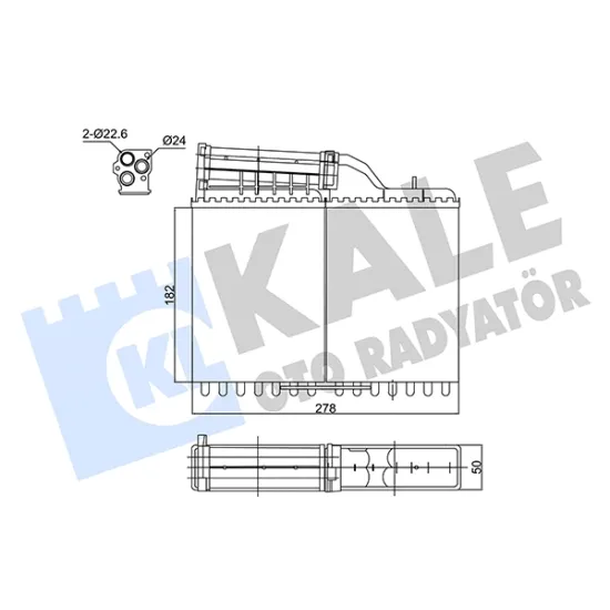 KALORİFER RADYATORU MEKANİK (BMW 5 SERI E34)