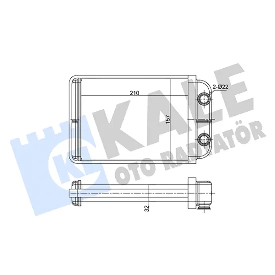 KALORİFER RADYATORU BRAZING (FIAT BRAVO II / STILO)