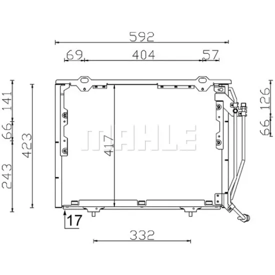 KLIMA RADYATORU W202 97>00 S202 98>01 W210 99>02