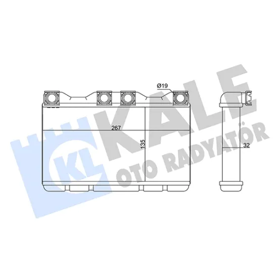 KALORIFER RADYATORU (BMW 7 (E38) (94-01) (AT/MT) (KLIMALI)