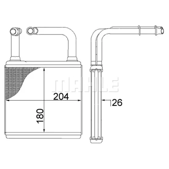 KALORIFER RADYATORU X218 13>17 C219 04>10 C218 13>17 W211 04>08