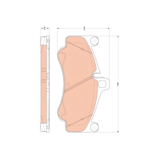 BALATA FREN ON (PORSCHE CABRIO 3.6 TURBO 07-09/ 3.8 TURBO 09-12)