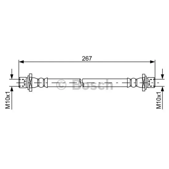 HORTUM FREN ON SAG-(HYUNDAI SANTAFE 06/11 )