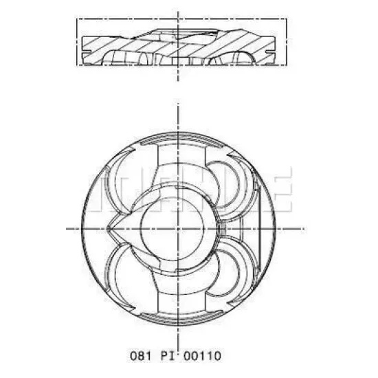 PİSTON + SEGMAN STD ( BMW N-13 77.00 mm 114-116-118-120-316-320I)