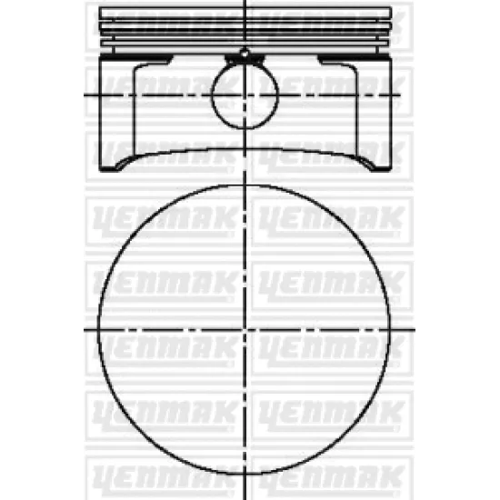 PISTON+SEGMAN STD 80.50 MM ( OPEL ASTRA VECTRA Z 1.8XE - XEL - X1.8 ) (X 1.8 XE1, Z 1.8 )