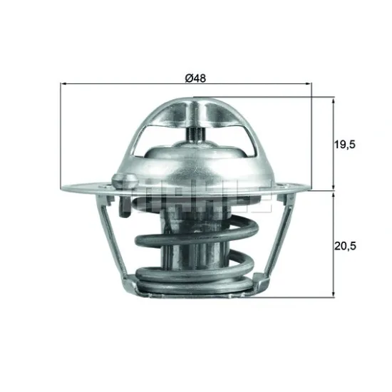 TERMOSTAT 82°C - ( FORD FOCUS 98- / FİESTA IV 1.25 )