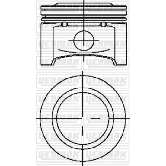 PISTON+SEGMAN STD 77.60 MM ( OPEL ASTRA 1.4 - CORSA 1.4 E16 SE16V 99-/ Z1.4XE GLHB )