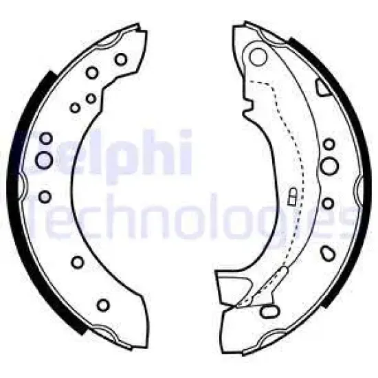 ARKA PABUC BALATA -(RENAULT SYMBOL II 2008/2012 DACIA LOGAN 2004/2012 PEUGEOT 206 1998/2006 CITROEN C3 1.4 HDI 2002/2009 )