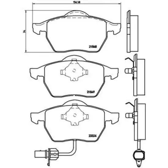 FREN BALATASI ON (VW SHARAN 01-10 SEAT ALHAMBRA 01-10)