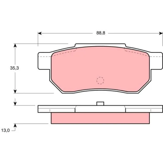 BALATA FREN ARKA-(HONDA ACCORD 86/89/CIVIC 88/91 )